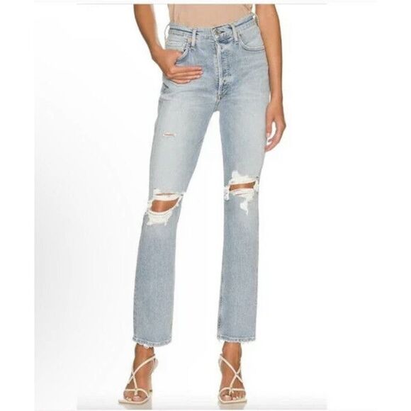 Citizens of Humanity Sabine High Rise Jeans Size 26 Confessions Distressed - Picture 1 of 16